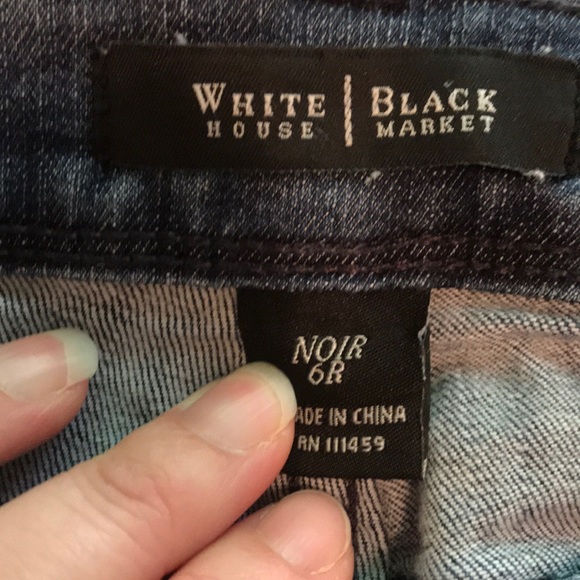 White House Black Market Medium Wash Jeans Size 6R - Picture 5 of 15